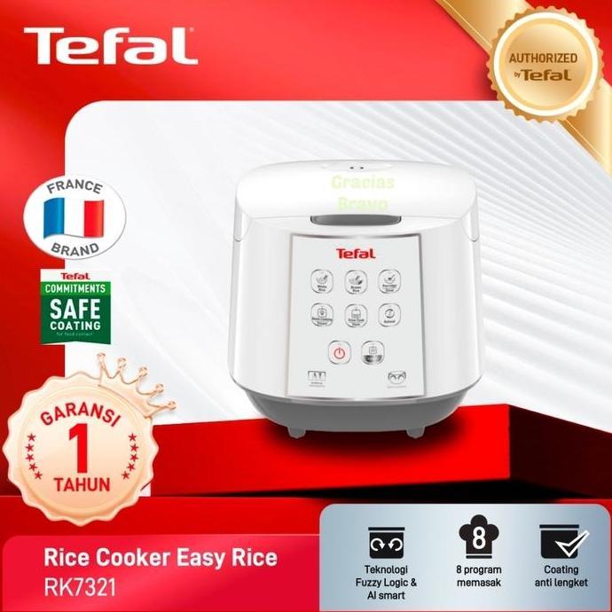 ZEZEXON Tefal Rice Cooker Fuzzy Logic 1.8L Easy Rice RK 7321 Magic Com RK7321