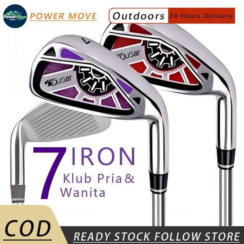 Stick Golf Tongkat Golf Karbon Original Cougar Golf Iron 7 Stik Golf Pria Wanita Pengemudi Pemula
