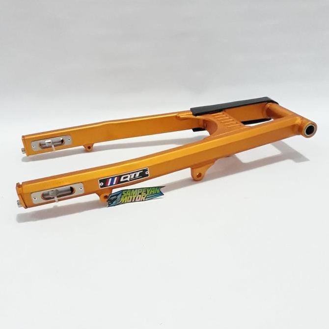 Swing Arm Supit Ninja 150 R KR Mounting Bawah Square QTT Gold Original