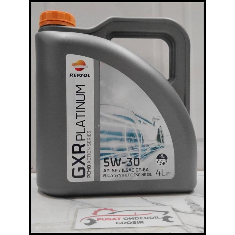 DISKON OLI MESIN MOBIL BENSIN REPSOL GXR PLATINUM 10W-40 SP GF-6A 4 LITER 