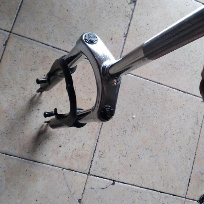 fork shockbreaker depan sepeda 26 mtb EVO T100 mm standar 22.2 ulir