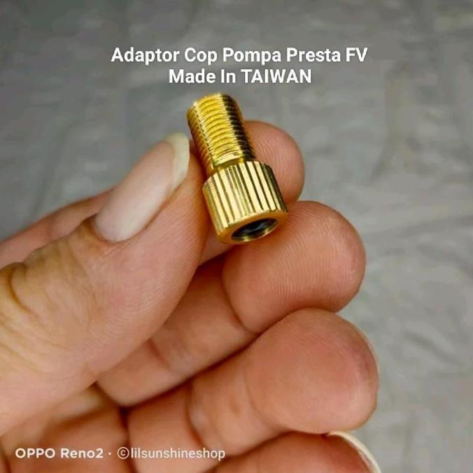 Adaptor Cop Pompa Ban Dalam Sepeda MTB Roadbike Fixie Pentil Presta FV STRUMMER Taiwan