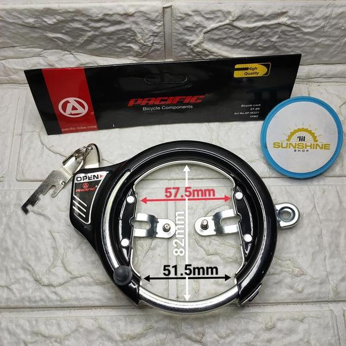 Kunci Gembok Sepeda Bicycle Lock PACIFIC M321 Seli Lipat Folding Bike CTB Mini Balap Siera