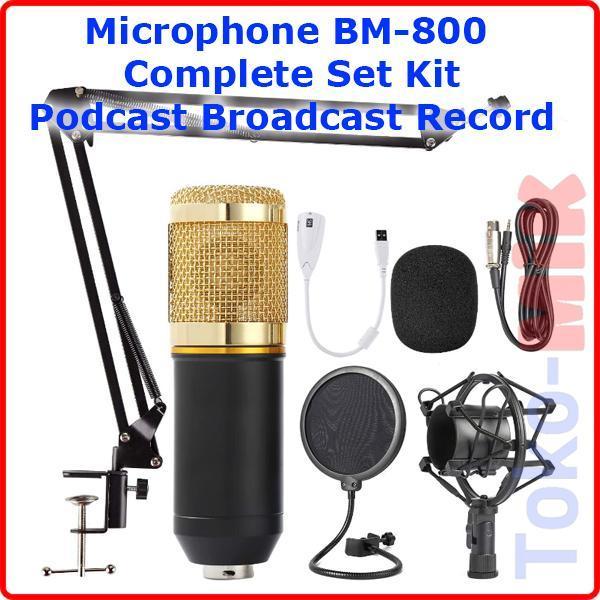BM-800 CONDENSER MICROPHONE MIC KONDENSER KIT SET BM 800