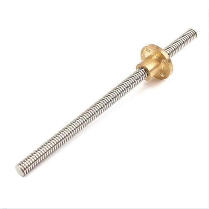 Allthebest Lead screw T8-2 10cm / 100mm +brass nut Linear Screw