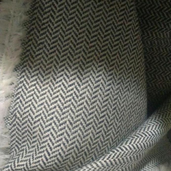 Kain Jok Mobil Putih motif monocrome Bisa untuk Katana Jimny