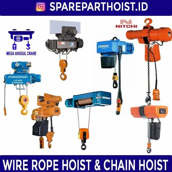 Kampas Brake Hoist-Brake Wheel Hoist Nitchi Kapasitas 2-5T