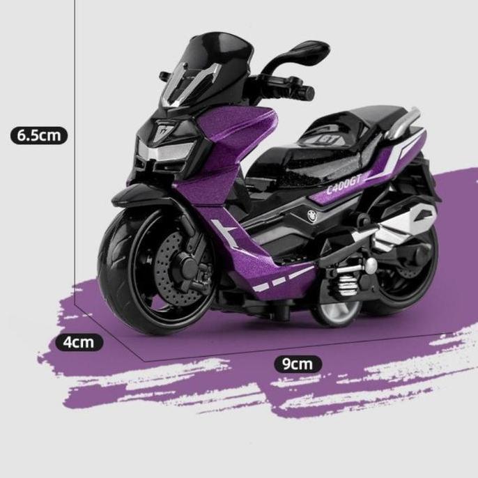 Logpranissa_ - Motor Ninja Motor Mainan Anak/Motor Nmax Alloy Motorcycle Klasik Jadul Unik Motor Mai
