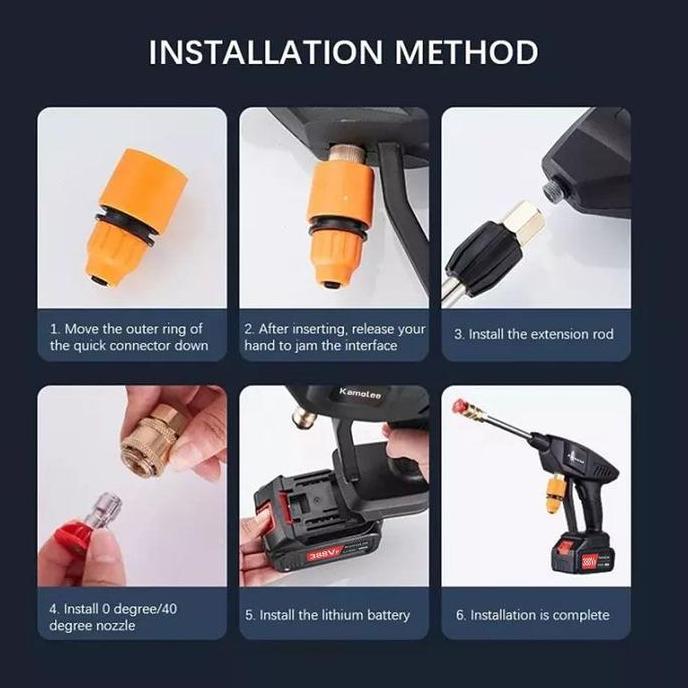 Kamolee-Jet cleaner-Cordless Portable Multifungsi/mesin cuci mobil