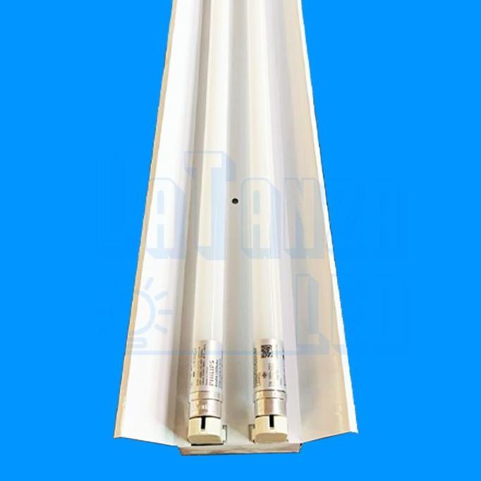 Kap Lampu TKO LED 2x36 120cm kap TKO TL 2x16 Philips Komplit
