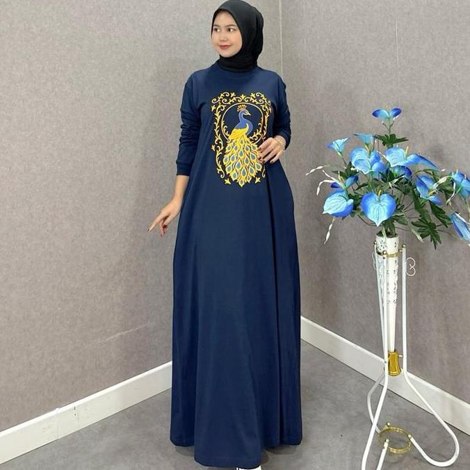 ANINDYA DRESS | Gamis kaos| dress | baju simple | gamis harian | Midi dress | dress katun