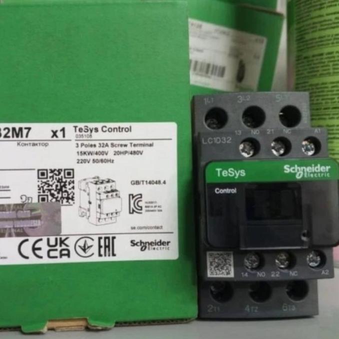 kontaktor Schneider LC1d32 contaktor Schneider LC1D32 LC1D32M7 220V