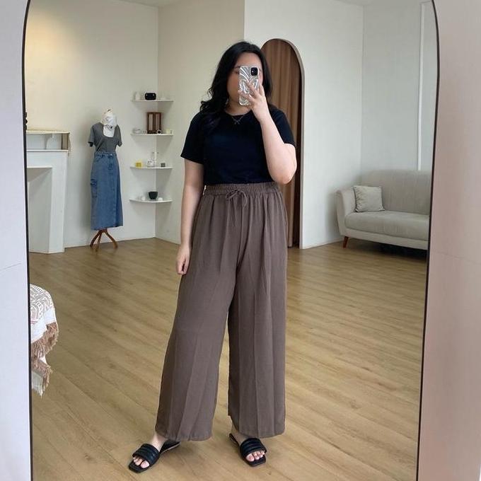 Logpranissa_ - Nara Culotte Pants - Highwaisted Culotte Pants - Celana Kulot Highwaist - Celana Kulo