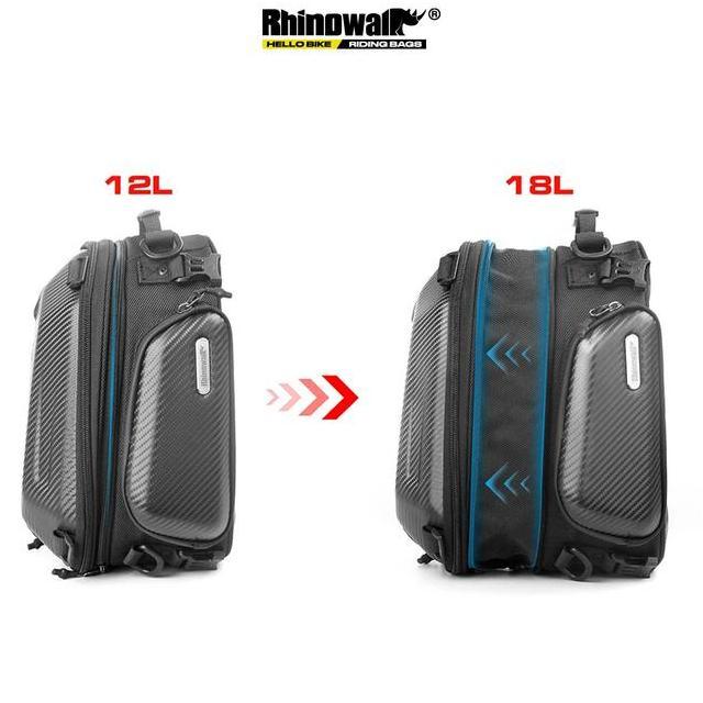 Rhinowalk Mtr4001 Motorcycle Pannier 1218L Tail Bag Tas Sepeda Motor