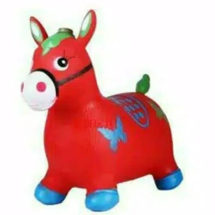 (Allthebest) Mainan Anak Boneka Binatang Karet Jumping Animal musik