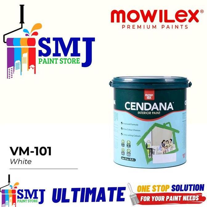 Nexwill- Cat Tembok Interior Mowilex Cendana 101 Putih 5Kg