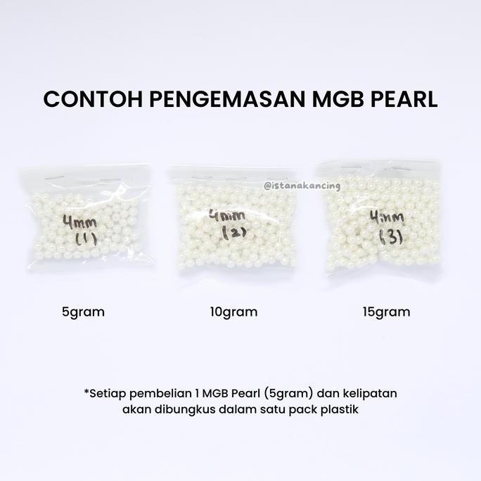 Kapanpun- Mutiara Jahit Mgb Ori 100% Terjamin Payet Bulat Jepang Whole Pearl | Istana Kancing