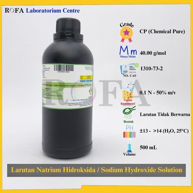 Medclean- Larutan Naoh / Larutan Natrium Hidroksida / Sodium Hydroxide Solution / Naoh Cairan 0.1 N 