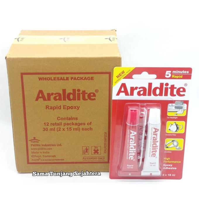 Backwill- Lem Araldite Red - Araldite 5 Minutes Rapid