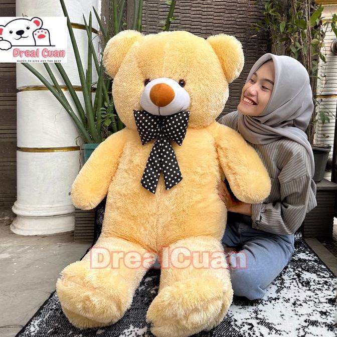 Boneka Teddy Bear Beruang Panda Besar Jumbo 1,3meter 130cm Hitam Putih SAR