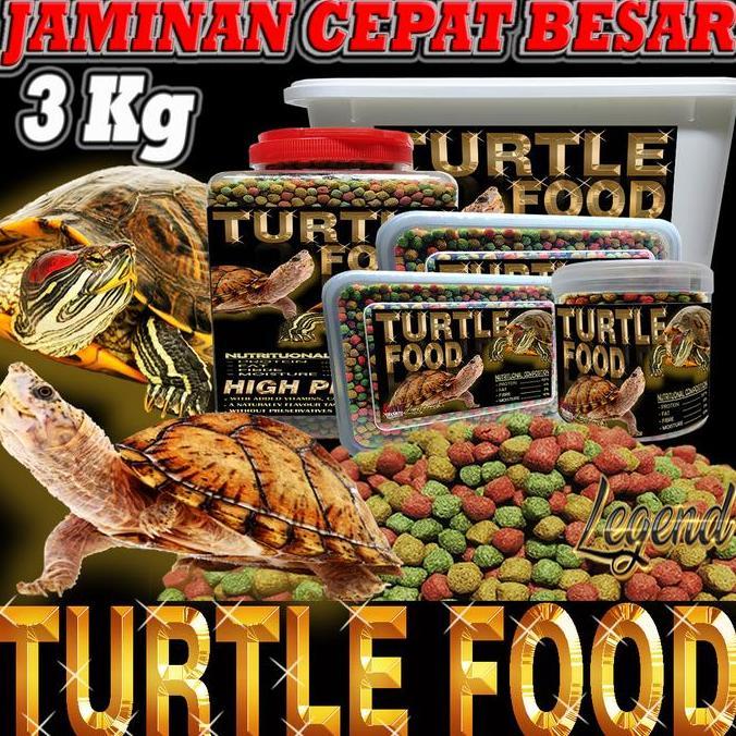 NEW 3KG MAKANAN KURA KURA RES BRAZIL AMBON PELET TURTLE DAMER DAMPUT MONBI