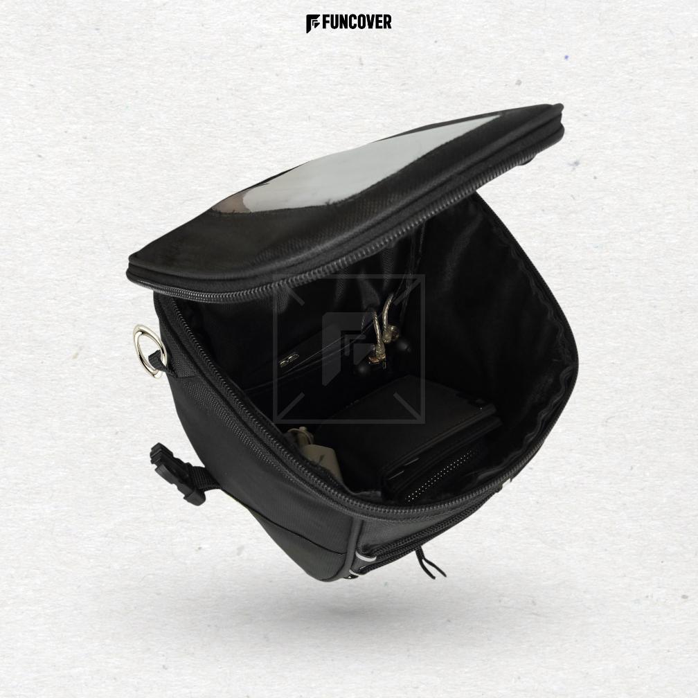 TERLARIS TAS MOTOR STAND PHONE HOLDER HP DASHBAG TANKBAG KAPASITAS BESAR SELEMPANG WATERPROOF NMAX