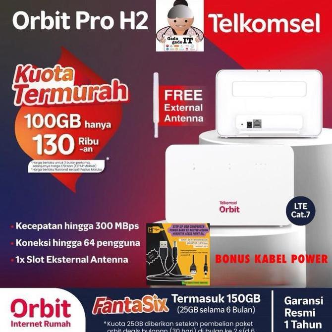 HARGA DISC - MODEM ROUTER HUAWEI B535 TELKOMSEL ORBIT PRO H1 WIFI 4G LTE 150GB