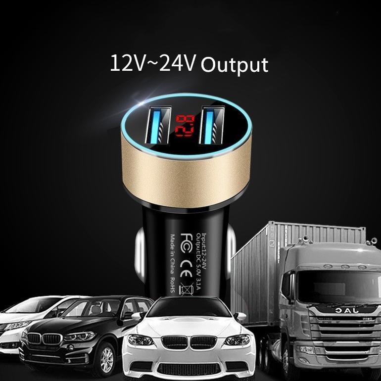 Murah 2 Port Usb Fast Charging Charger Mobil Charger Motor Beat Deluxe Nmax Pengisi Daya Ponsel Univ