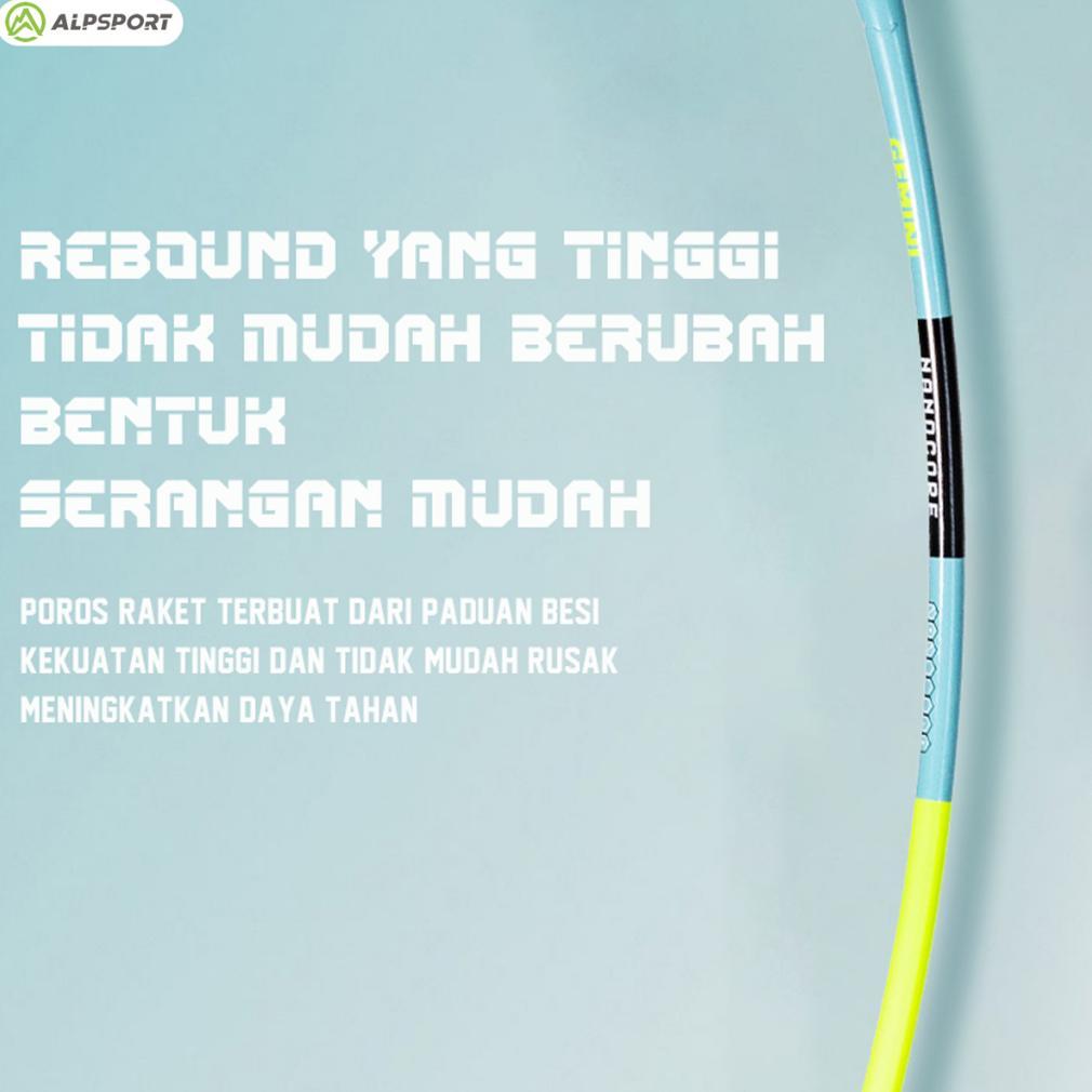 FLASH SALE ALPSPORT SZZ 2Raket + Tas 4U G5 100% Serat Karbon Penuh Desain Asli 22-28Lbs T800 Raket B