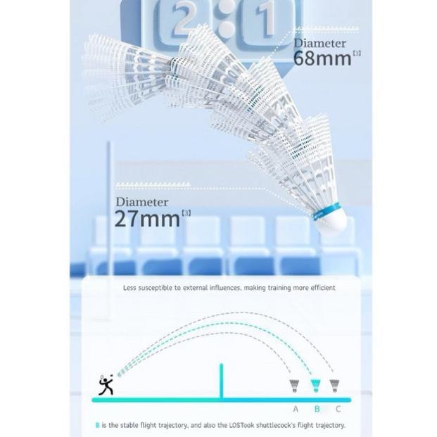 TERBARU KOK BULUTANGKIS BADMINTON 1 SLOP ISI 12 BAHAN NYLON KUALITAS PREMIUM
