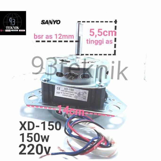 Dinamo Pencuci Mesin Cuci 2 Tabung Aqua Sanyo