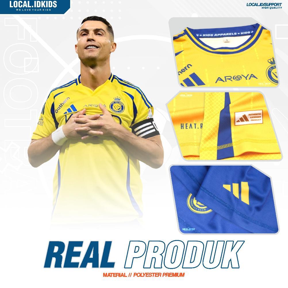 fast delivery setelan terbaru jersey al nassr home | kaos olahraga anak best seller original premium