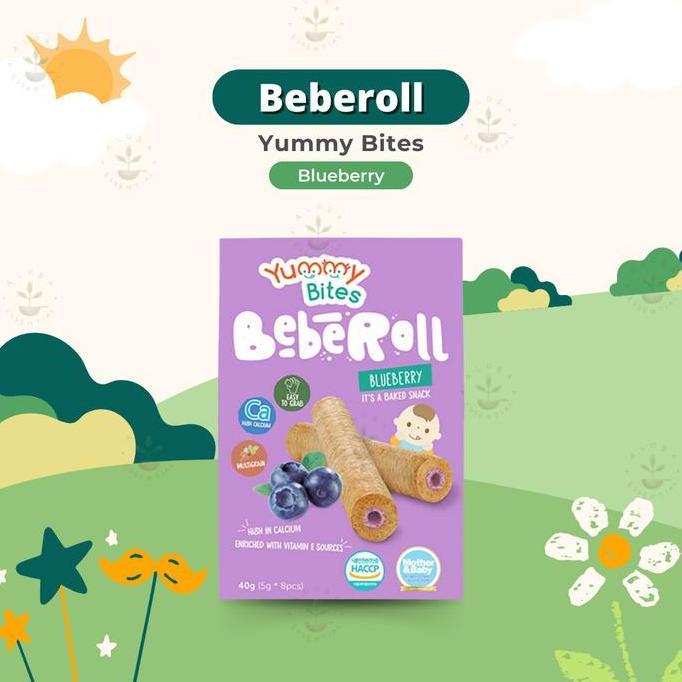 Lansungkirim- Yummy Bites Beberoll Blueberry 40Gr