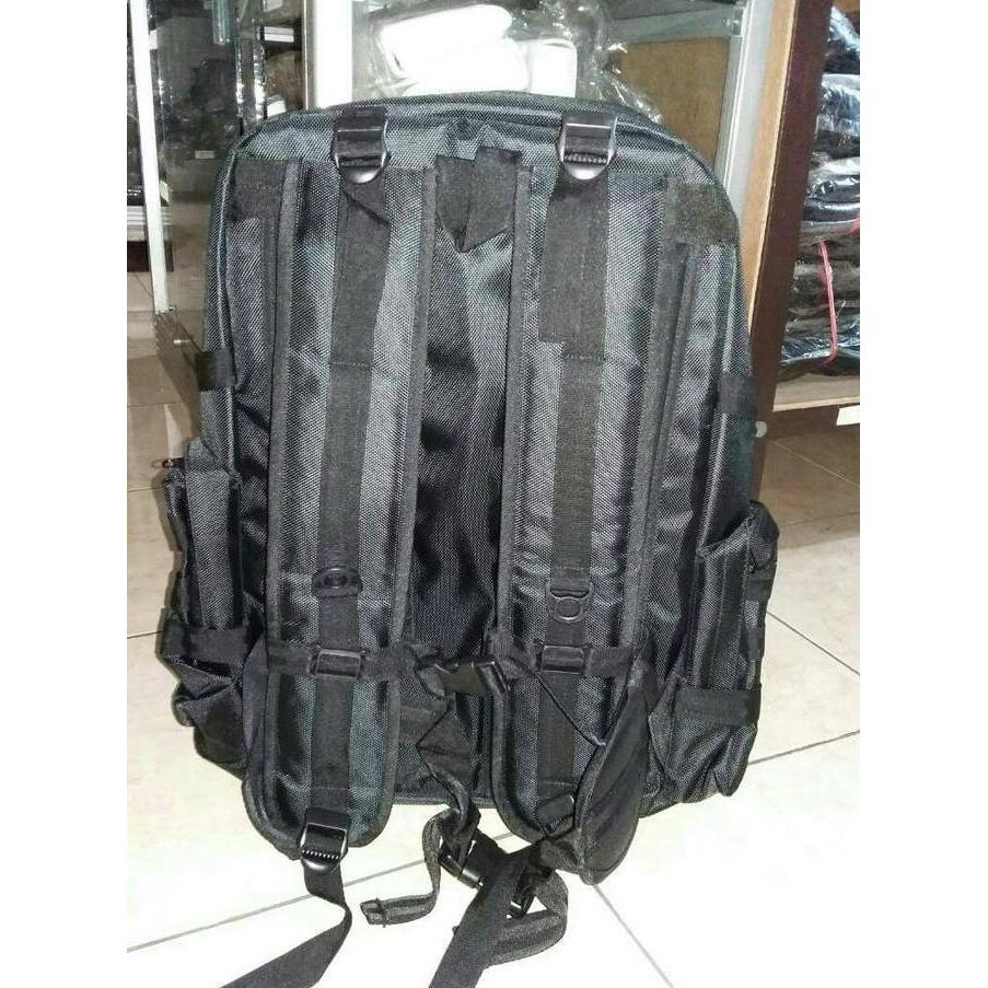 DE187 - Tas Gendong Besar Hitam l Ransel Besar Hitam