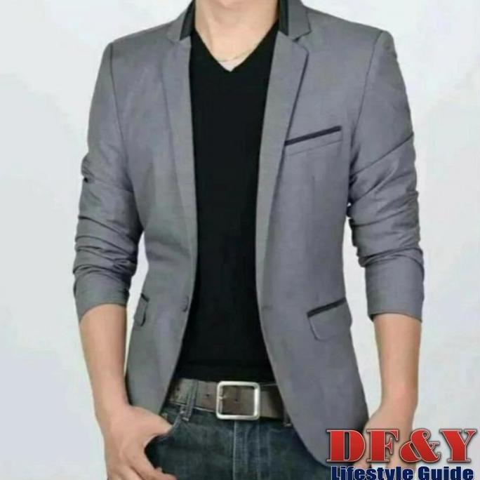 BLAZER JAS PRIA CASUAL BAHAN SEMI WOOL SLIMFIT / JAS BLAZER PRIA NON FORMAL / JAS PRIA BIG SIZE JUMB