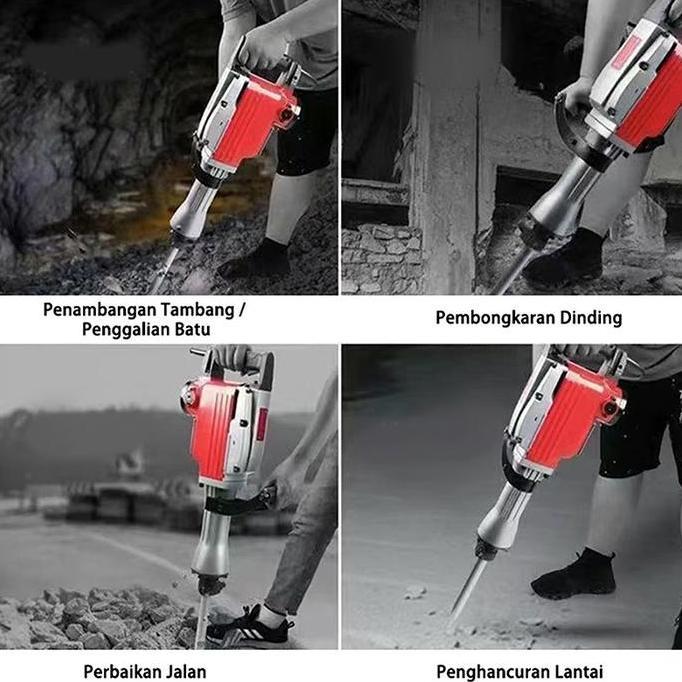 PILOPY Mesin Jack Hammer BOR BOBOK Beton DEMOLITION DRILL IMPACT TIPE Mesin Bor Mesin Bobok Jack Ham