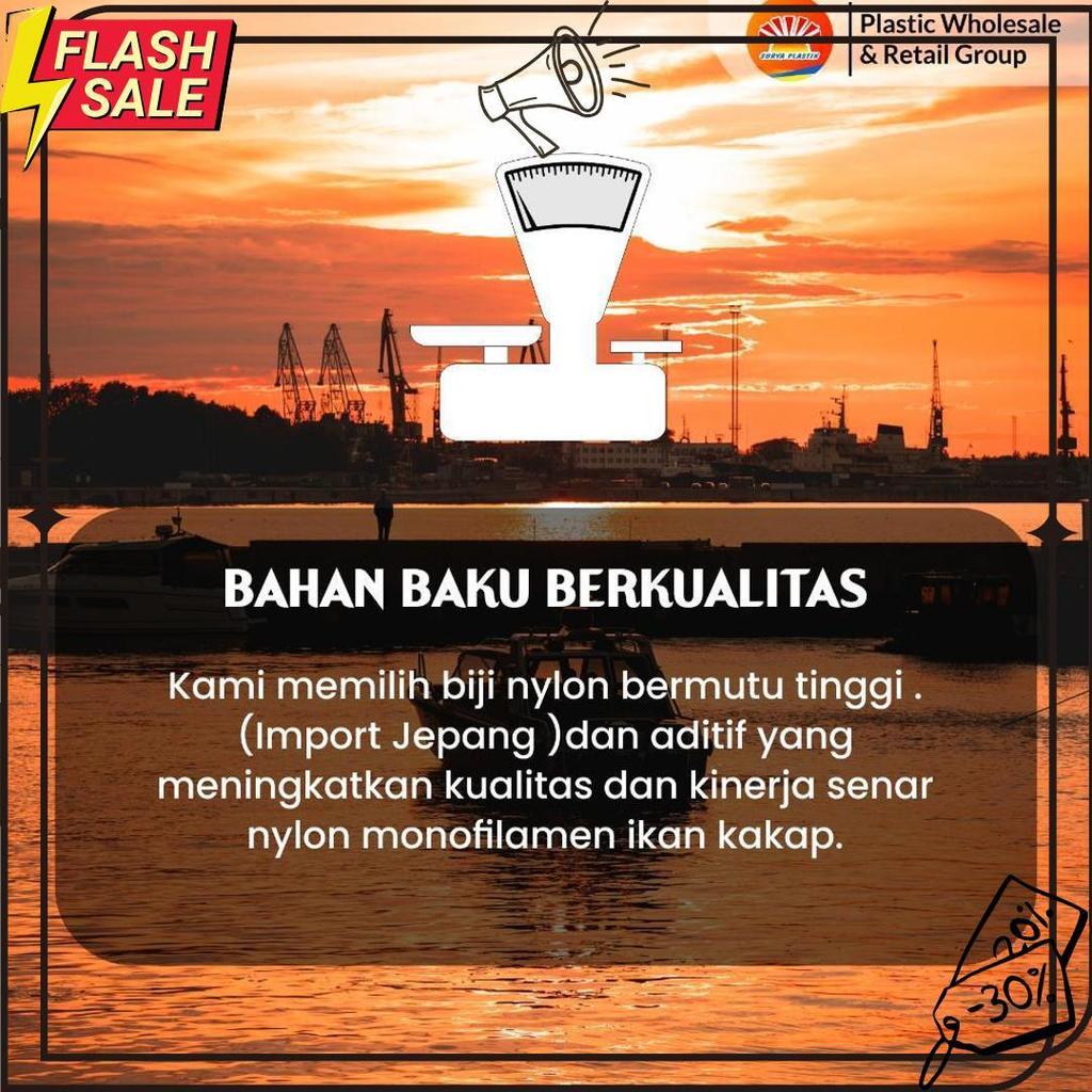 Senar Cap Ikan Kakap  Ukuran 400 (25)  Per Roll /Tali Senar Pancing / Senar Layangan Termurah