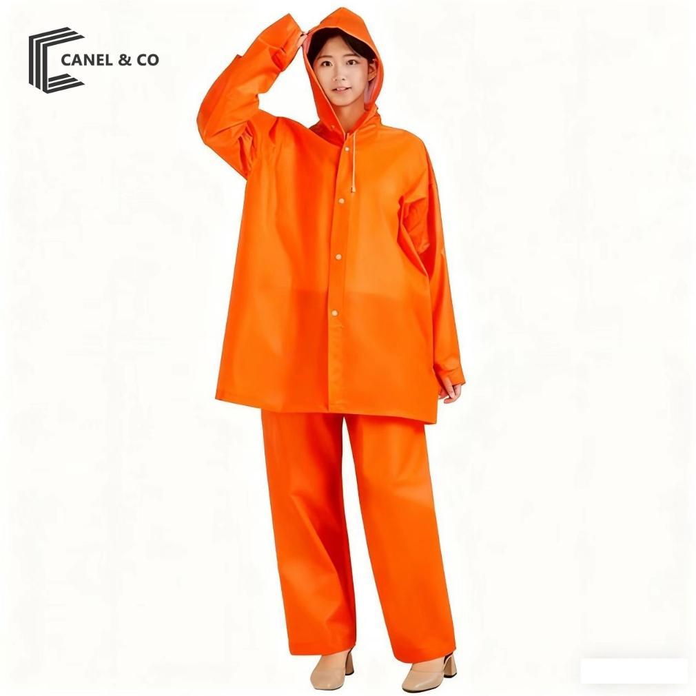 ORIGINAL CANEL & CO MANTEL JAS HUJAN MOTOR DEWASA PRIA/WANITA/PINGUIN TEBAL EVA RAINCOAT
