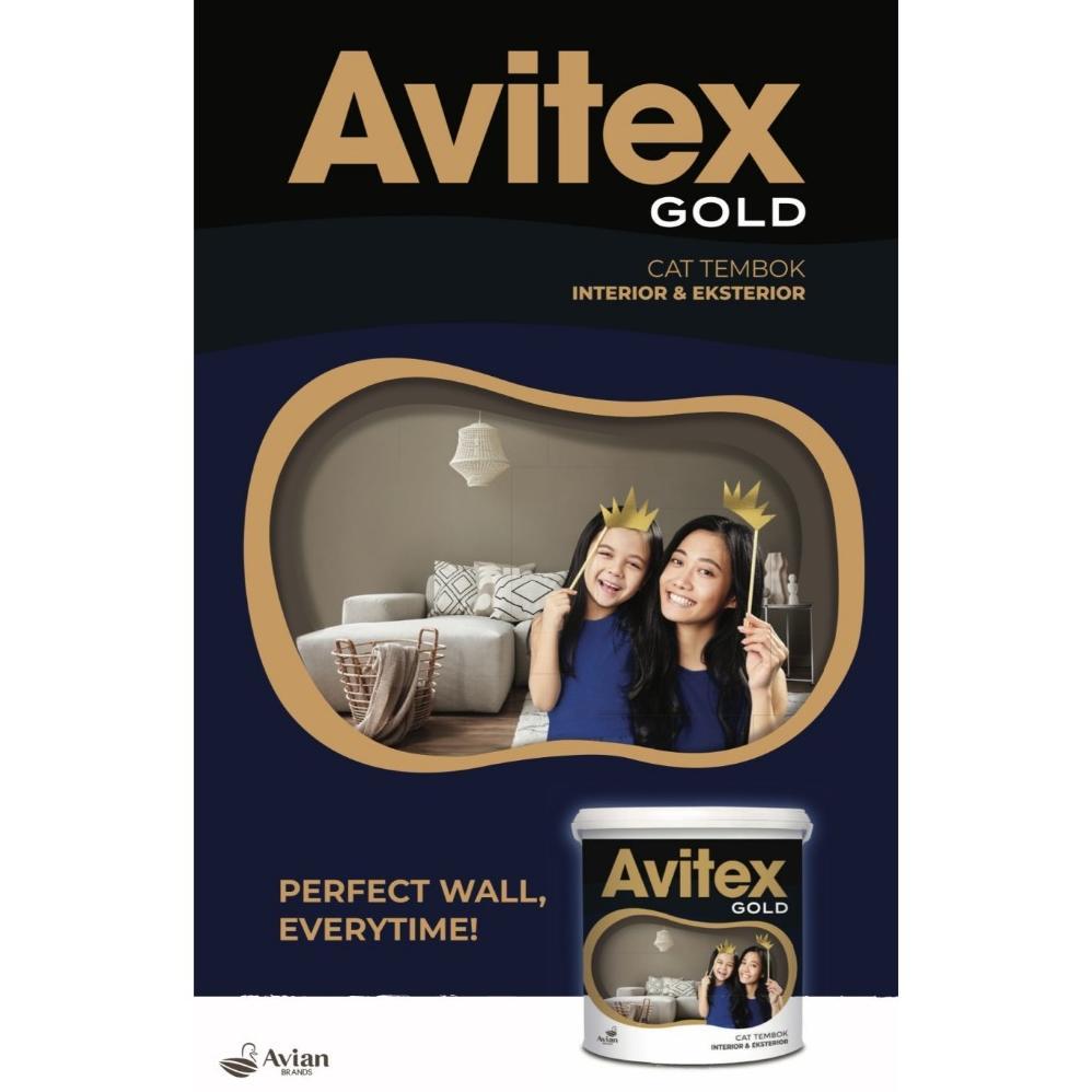 Cat Tembok 1kg AVITEX GOLD Eksterior Interior  / Cat Avitex Gold 1 kg