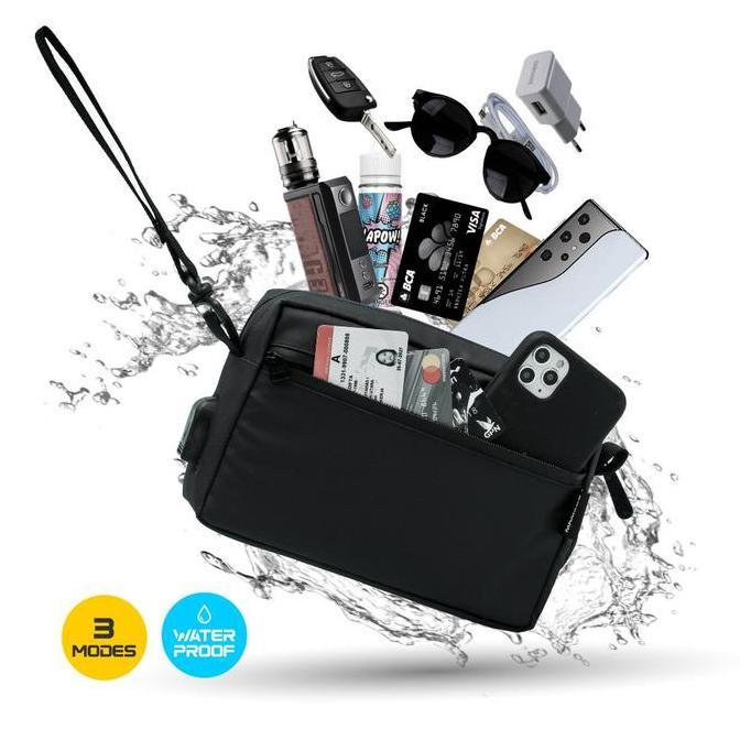 Clutch Bag KEPLER Pouch Pria Wanita Hand Bag Waterproof - Mr Mads