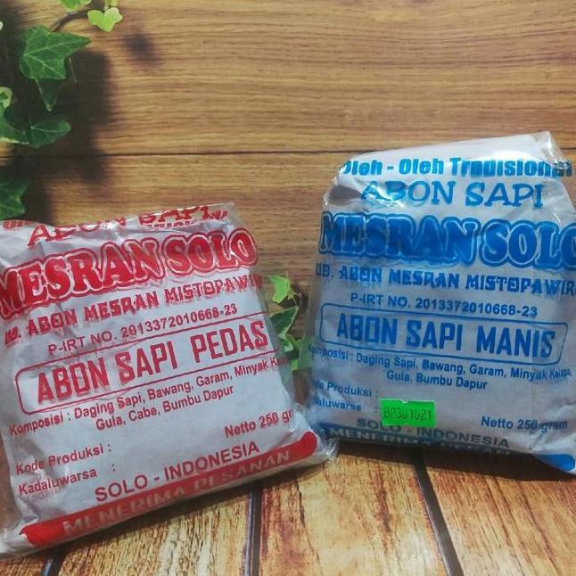 Abon Sapi Mesran Solo Mistopawiro 250 Gram