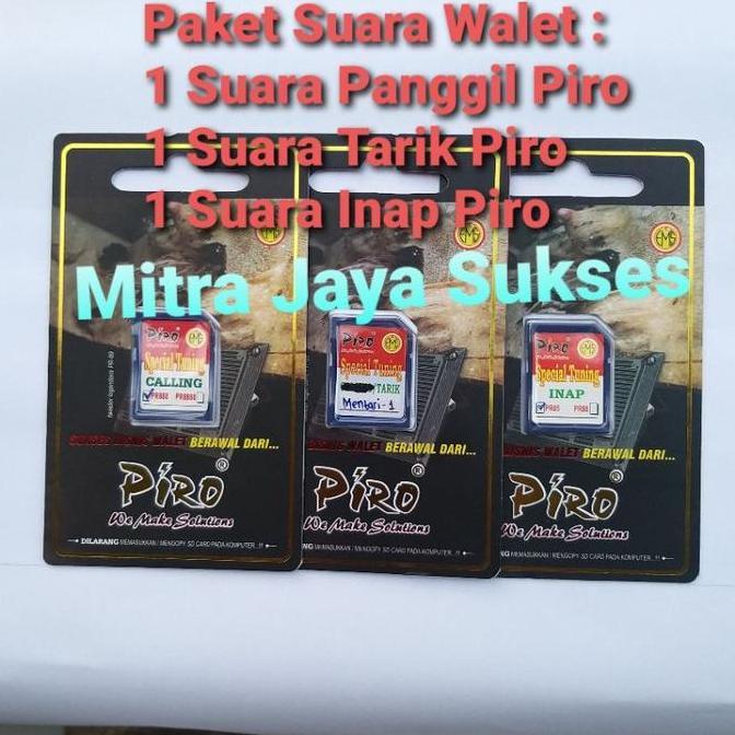 Paket Suara Walet Piro Suara Panggil Suara Tarik Dan Suara Inap Walet Murah