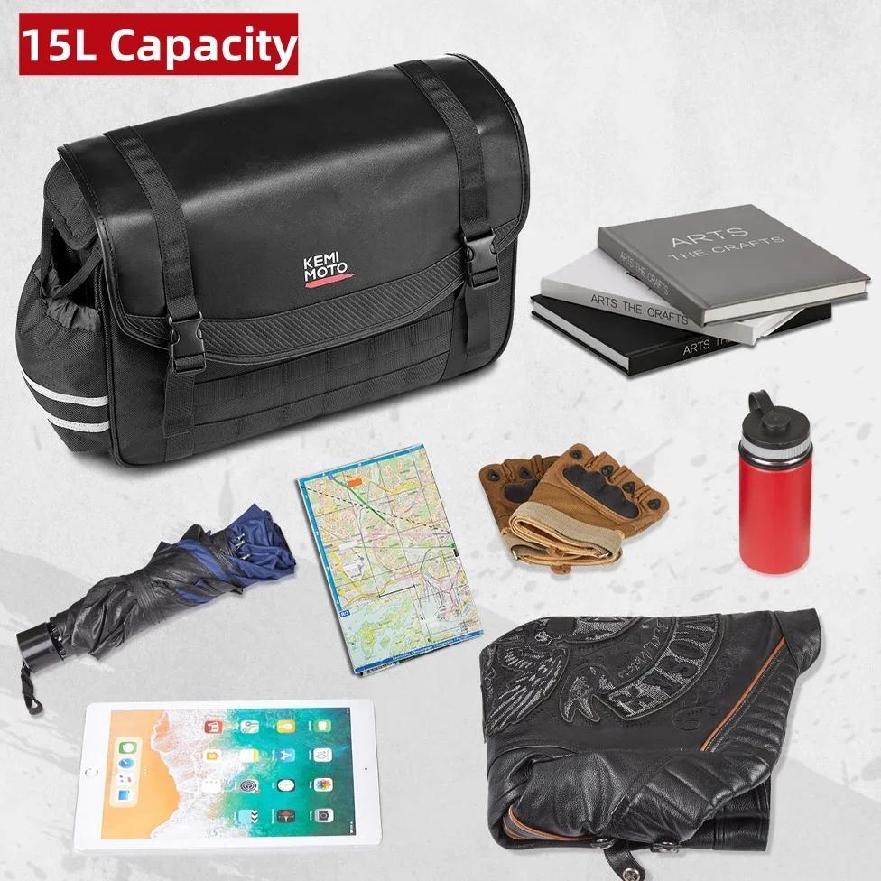 Motorcycle Side Saddlebag 8L 12L 15L for Sportster Iron XL883L XL1200NS for Honda Rebel CMX 250 500 