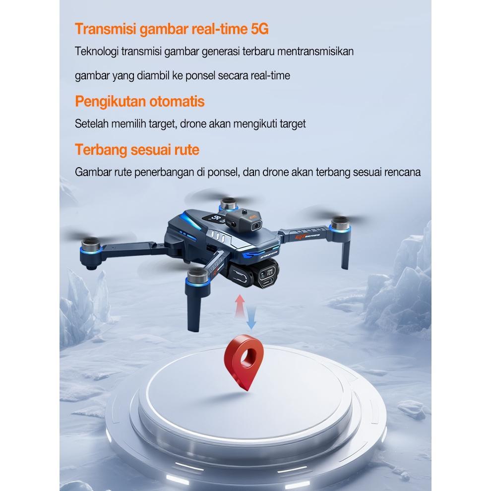 Drone R204/Kamera Hd 6K/Versi Layar Besar, Motor Tanpa Sikat, Penghindaran Rintangan Empat Sisi/Dron