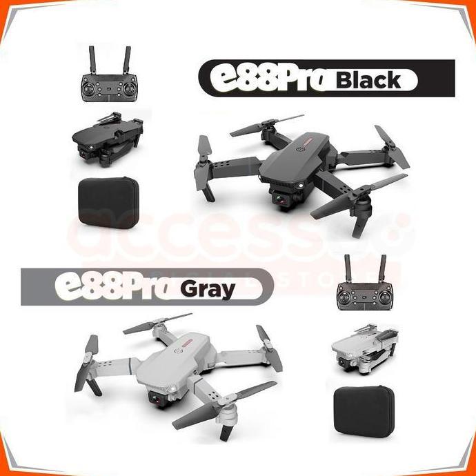 Telesayang - Drone E88 Pro dengan Kamera HD Ganda Drone Kamera WiFi FPV Drone Kamera 4K HD/ Remote P