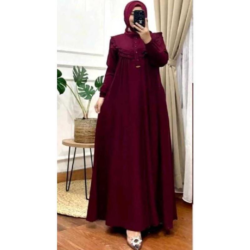 Gratong Gamis Crinkle Airfow Maxi Dress Samira Terbaru Seratus Ribu Dapat 3 Pcs //Gamis 100 Dapat 3