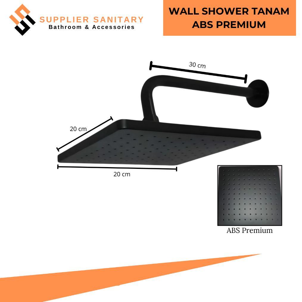 Wall Shower Paket Stop Kran Tanam/Shower Mandi/Stop Kran Tanam