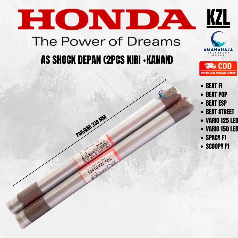 (Garansi) Ori As Shock Depan Tiang Shock Beat Vario 125 Led (Kzl) | Sparepart Original Suku Cadang S