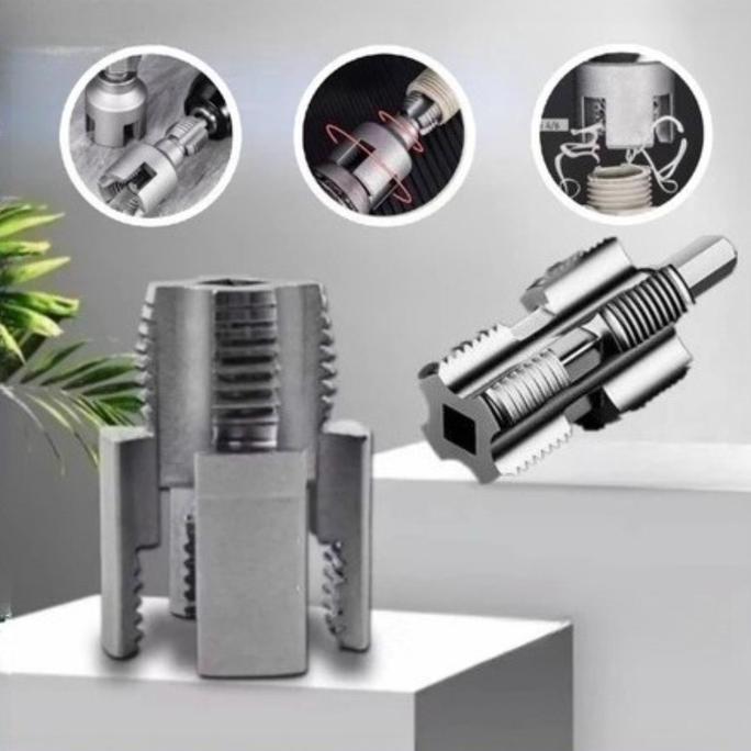 Alat Senai Pipa 4/6 Alat Bor Ulir Presisi/Pembuat Ulir Pipa PVC/Pemotong Ulir Listrik Baja  Serbagun