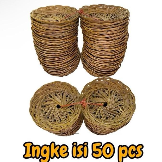 cusss order] Ingke Bali 20 cm isi 50 pcs Harga Grosirr termurahh - Piring Lidi - Tempat makan bali -